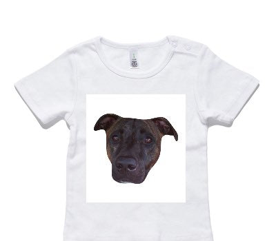 Custom AS Colour White Baby T-Shirt