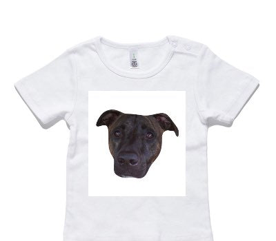 Custom AS Colour White Baby T-Shirt