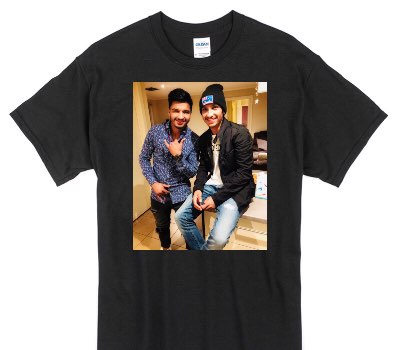 Custom Gildan 100% Cotton Black T-Shirt