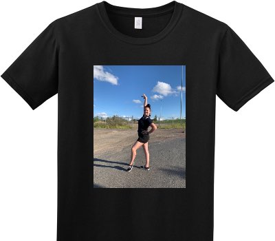 Custom Adult Soft Style 100% Cotton Black T-Shirt