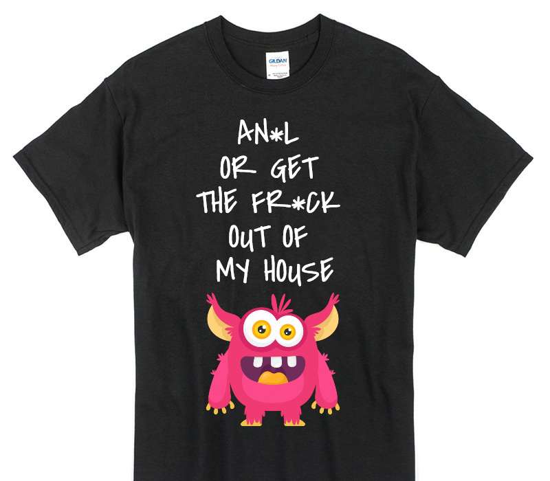 Custom Gildan 100% Cotton Black T-Shirt