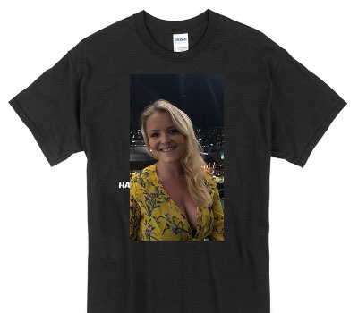 Custom Gildan 100% Cotton Black T-Shirt