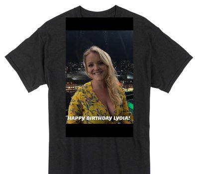 Custom Gildan 100% Cotton Black T-Shirt