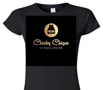 Custom Womens Soft Style 100% Cotton Black T-Shirt
