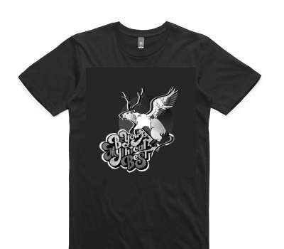 Custom AS Colour 100% Cotton Black T-Shirt