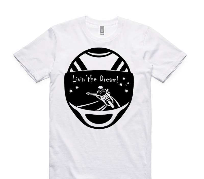 Custom AS Colour 100% Cotton White T-Shirt