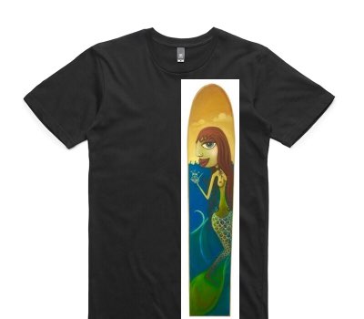 Custom AS Colour 100% Cotton Black T-Shirt