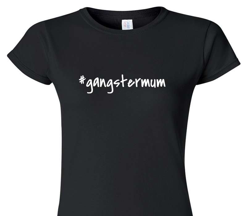 Custom Womens Soft Style 100% Cotton Black T-Shirt