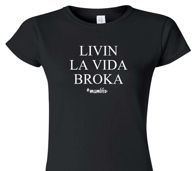 Custom Womens Soft Style 100% Cotton Black T-Shirt