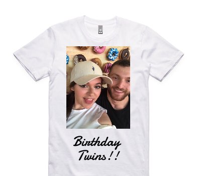 Custom AS Colour 100% Cotton White T-Shirt