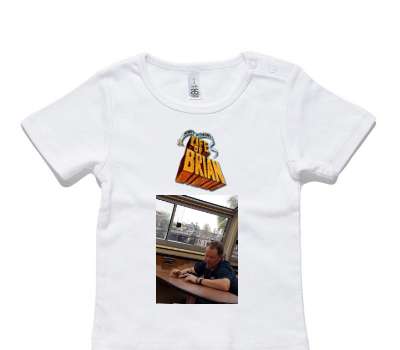 Custom AS Colour White Baby T-Shirt