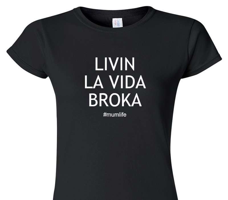 Custom Womens Soft Style 100% Cotton Black T-Shirt