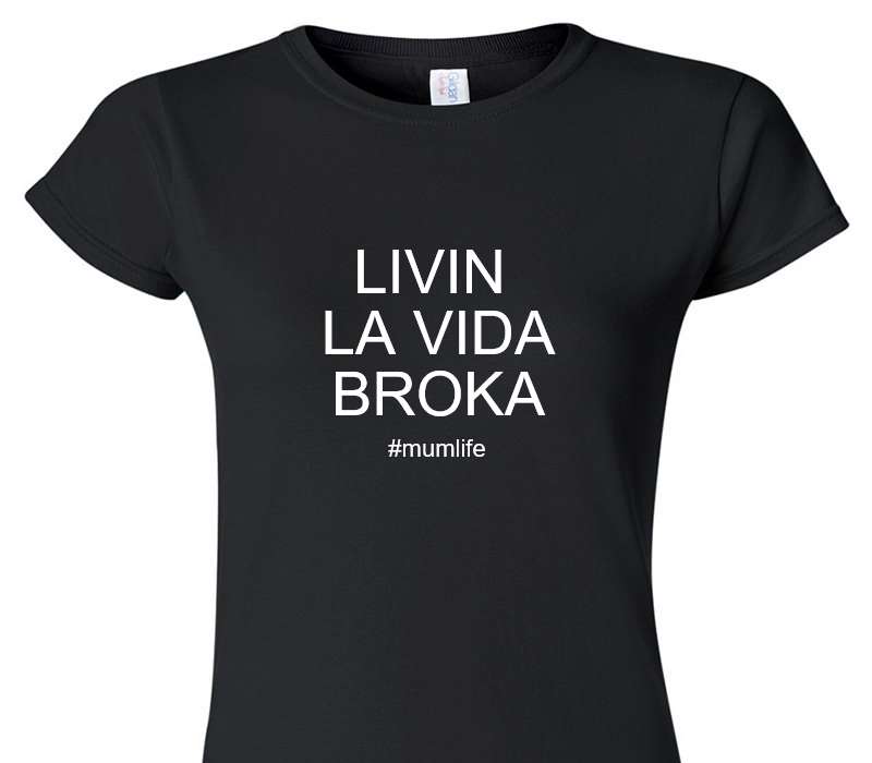 Custom Womens Soft Style 100% Cotton Black T-Shirt