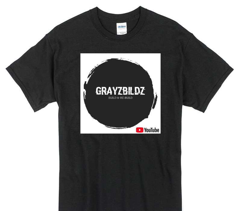Custom Gildan 100% Cotton Black T-Shirt
