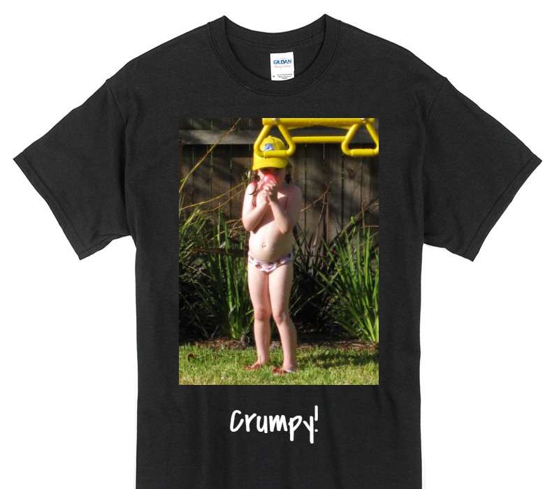 Custom Gildan 100% Cotton Black T-Shirt