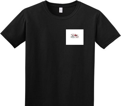 Custom Adult Soft Style 100% Cotton Black T-Shirt