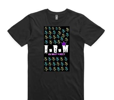 Custom AS Colour 100% Cotton Black T-Shirt