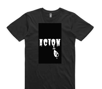 Custom AS Colour 100% Cotton Black T-Shirt