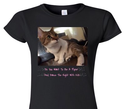 Custom Womens Soft Style 100% Cotton Black T-Shirt