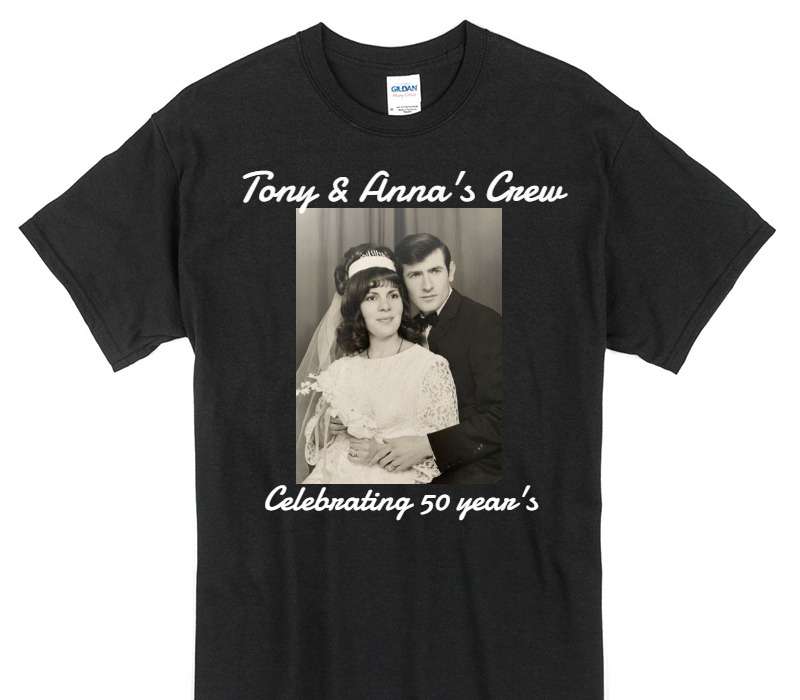 Custom Gildan 100% Cotton Black T-Shirt