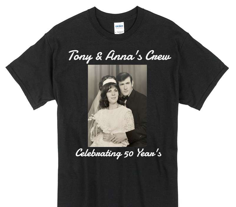 Custom Gildan 100% Cotton Black T-Shirt