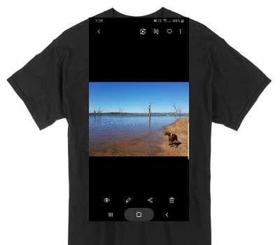 Custom Gildan 100% Cotton Black T-Shirt