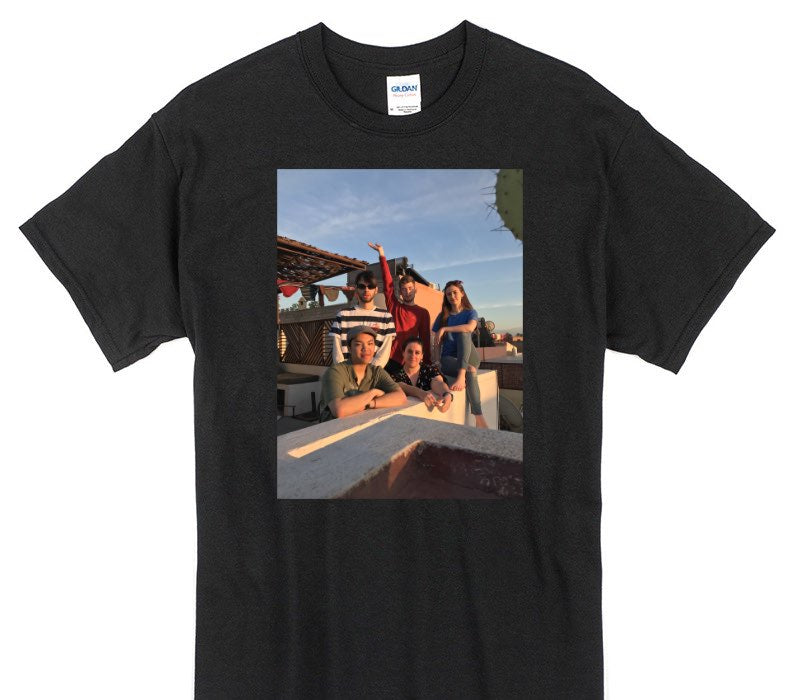 Custom Gildan 100% Cotton Black T-Shirt