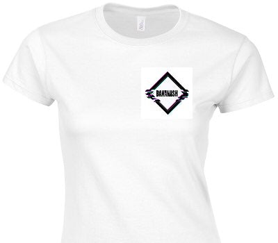 Custom Womens Soft Style 100% Cotton White T-Shirt