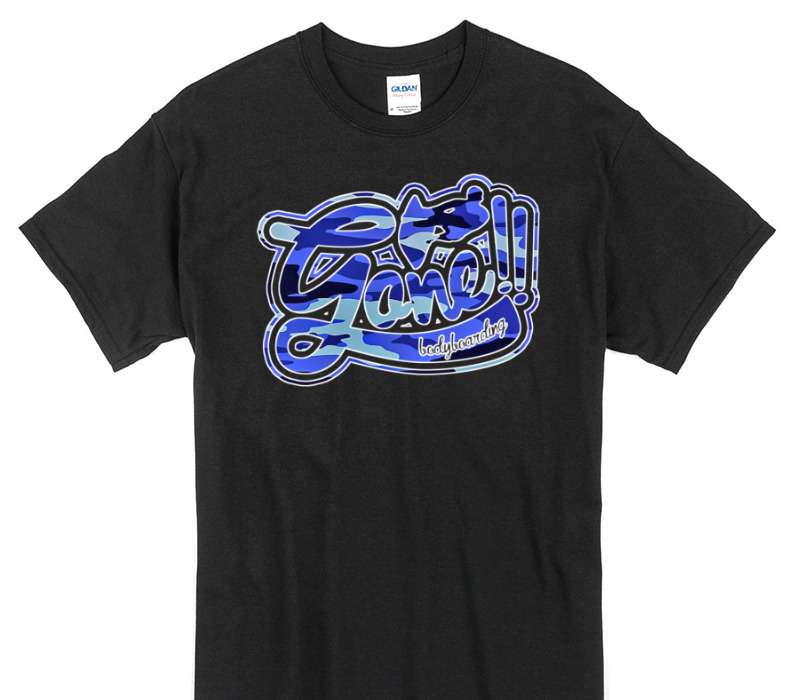 Custom Gildan 100% Cotton Black T-Shirt