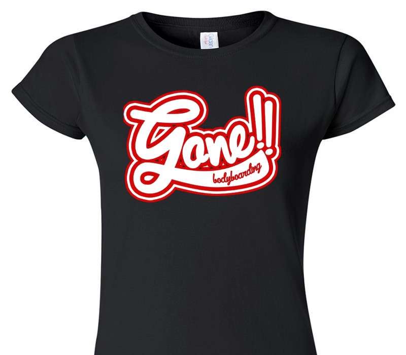 Custom Womens Soft Style 100% Cotton Black T-Shirt