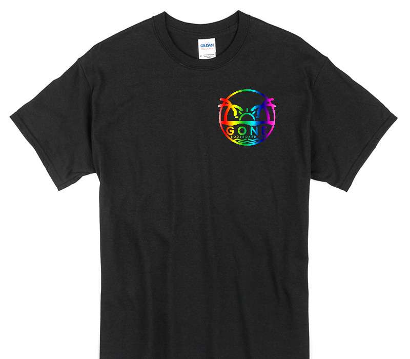 Custom Gildan 100% Cotton Black T-Shirt
