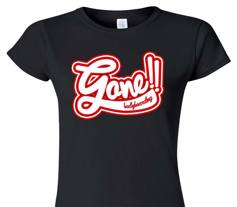 Custom Womens Soft Style 100% Cotton Black T-Shirt