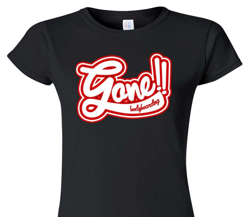 Custom Womens Soft Style 100% Cotton Black T-Shirt