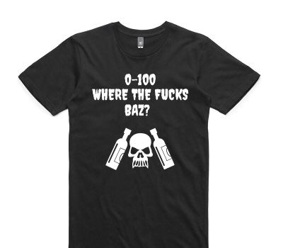 Custom AS Colour 100% Cotton Black T-Shirt