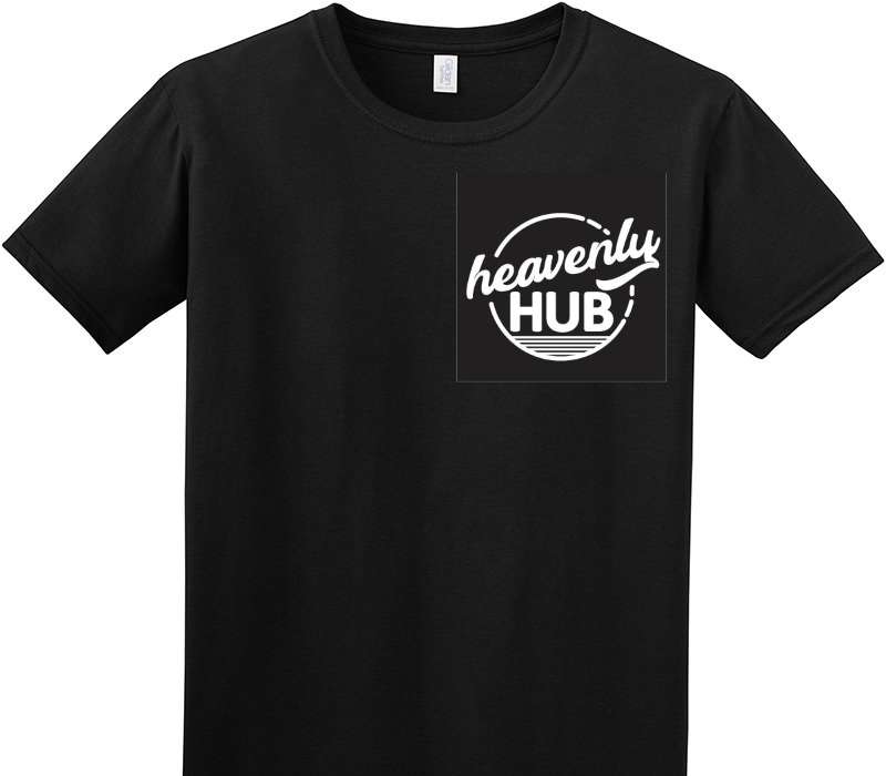 Custom Adult Soft Style 100% Cotton Black T-Shirt