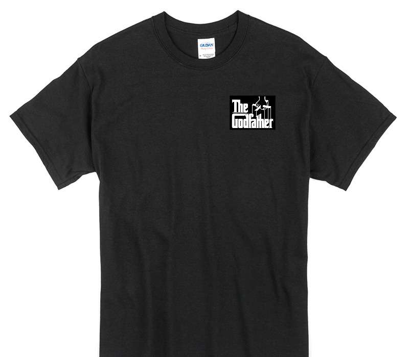 Custom Gildan 100% Cotton Black T-Shirt