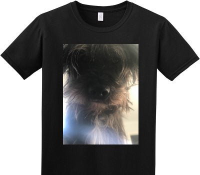 Custom Adult Soft Style 100% Cotton Black T-Shirt
