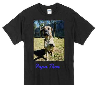 Custom Gildan 100% Cotton Black T-Shirt