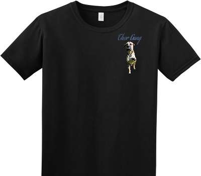 Custom Adult Soft Style 100% Cotton Black T-Shirt