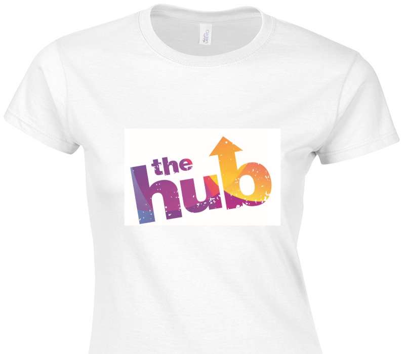 Custom Womens Soft Style 100% Cotton White T-Shirt
