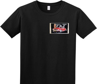 Custom Adult Soft Style 100% Cotton Black T-Shirt