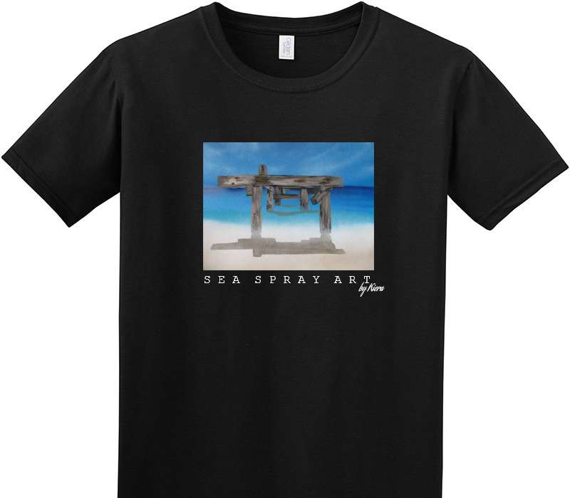 Custom Adult Soft Style 100% Cotton Black T-Shirt