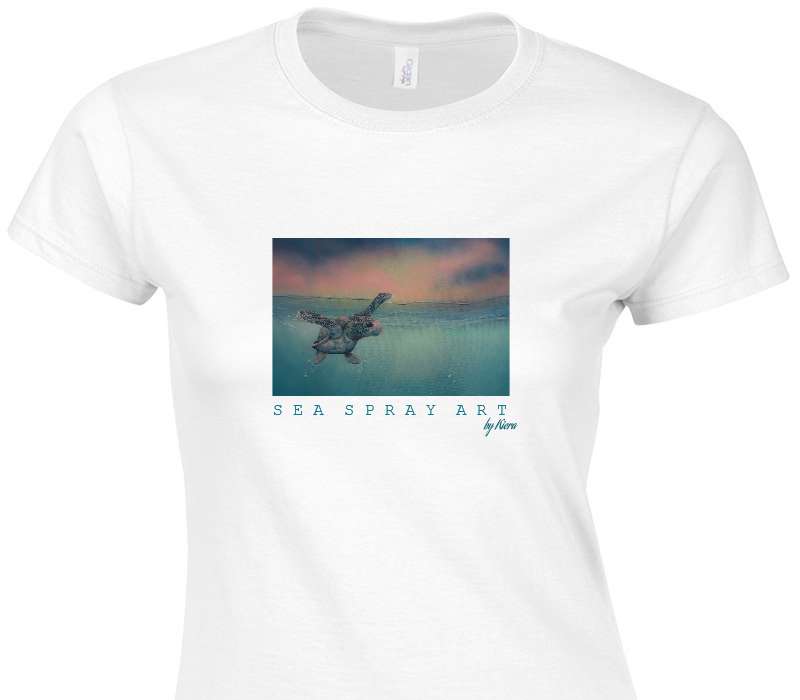 Custom Womens Soft Style 100% Cotton White T-Shirt