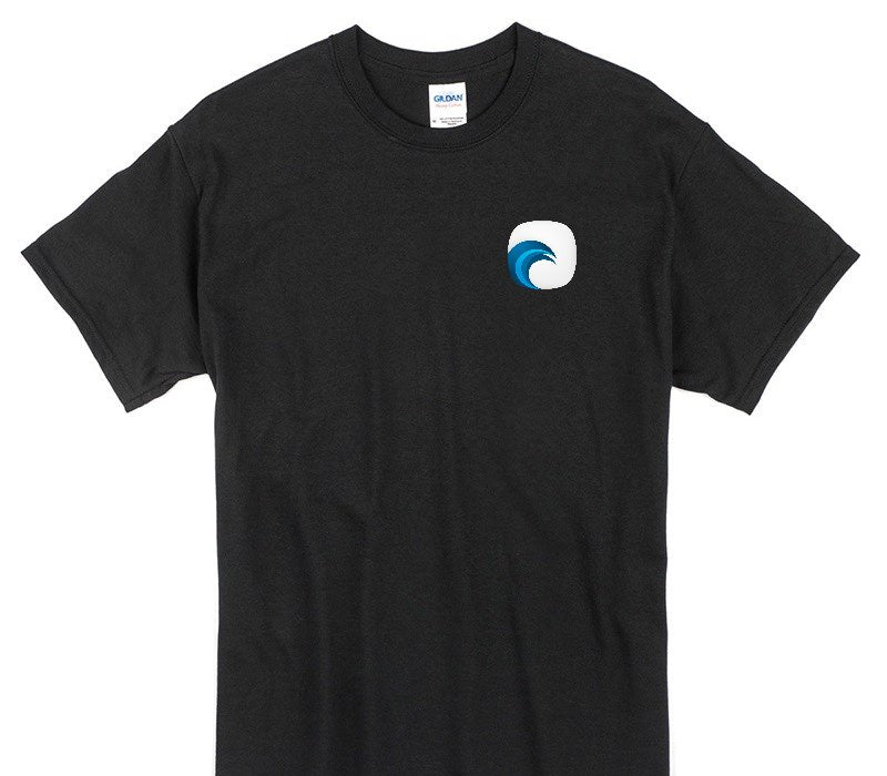 Custom Gildan 100% Cotton Black T-Shirt