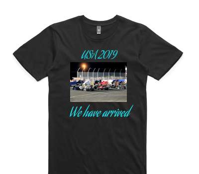 Custom AS Colour 100% Cotton Black T-Shirt