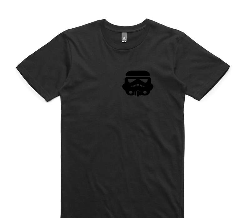 Custom AS Colour 100% Cotton Black T-Shirt
