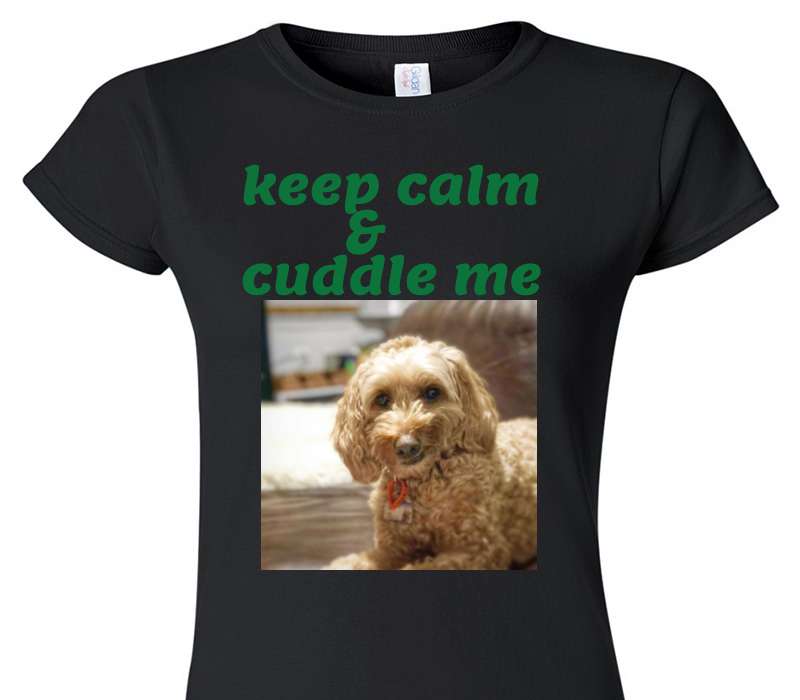 Custom Womens Soft Style 100% Cotton Black T-Shirt