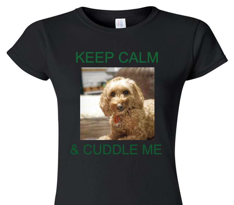 Custom Womens Soft Style 100% Cotton Black T-Shirt