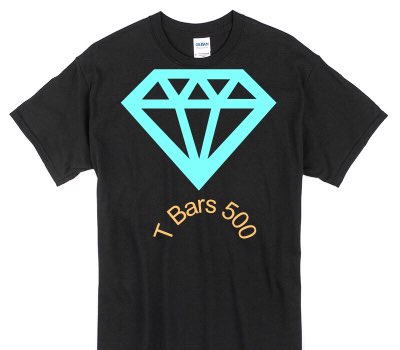 Custom Gildan 100% Cotton Black T-Shirt