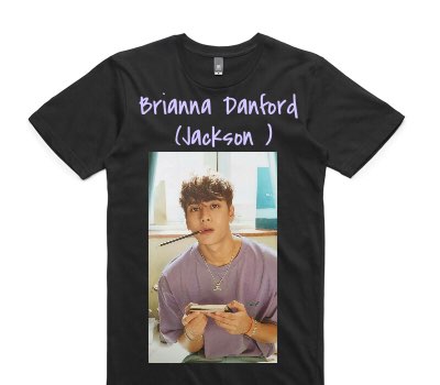 Custom AS Colour 100% Cotton Black T-Shirt